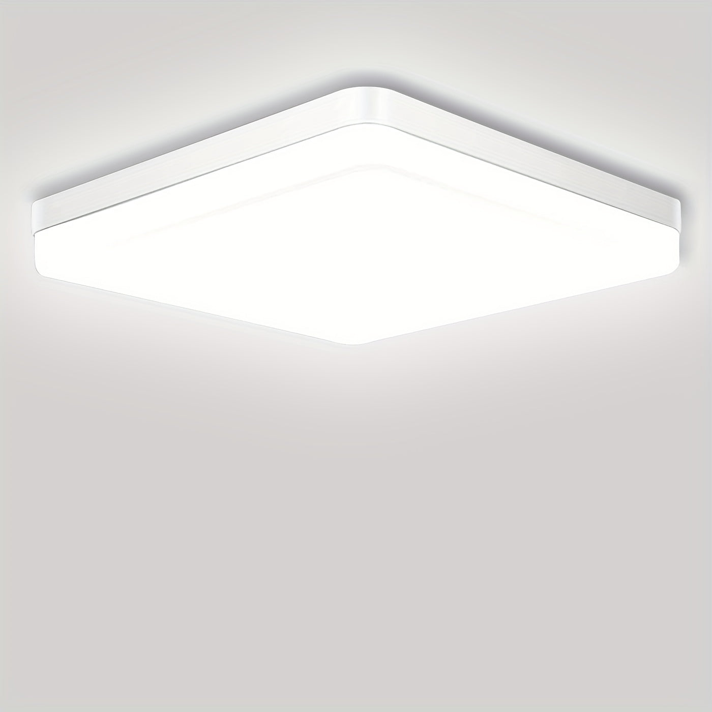 Ultra-Bright 36W LED Ceiling Light - 9" Square Flush Mount, 4000K Neutral White, Energy-Efficient & Eye-Safe for Kitchen, Bedroom, Living Room