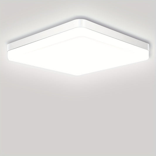 Ultra-Bright 36W LED Ceiling Light - 9" Square Flush Mount, 4000K Neutral White, Energy-Efficient & Eye-Safe for Kitchen, Bedroom, Living Room