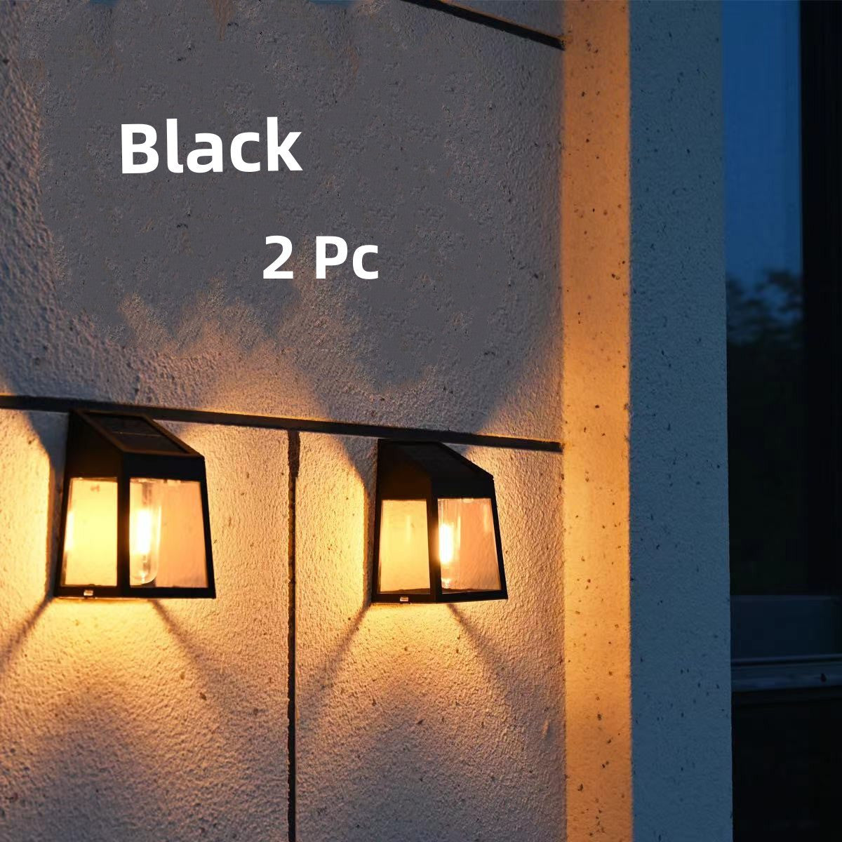 2pcs Solar Wall Lights Wall Installation Solar Light Outdoor Decoration Solar Wall Light Sensor Light