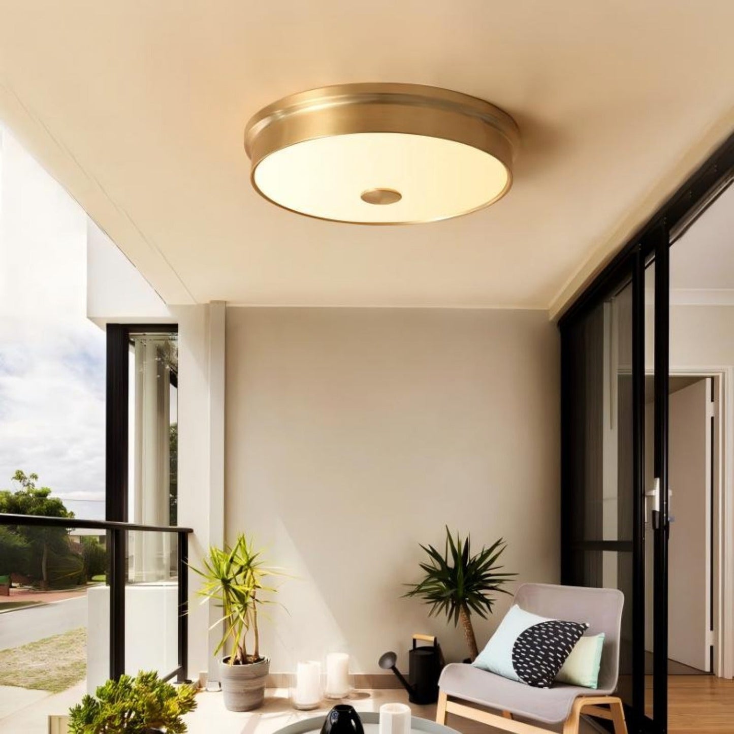 1 LED 3000K/ 4000K/ 6000K ceiling light, modern simple ceiling light, bedroom, living room, aisle, corridor, balcony