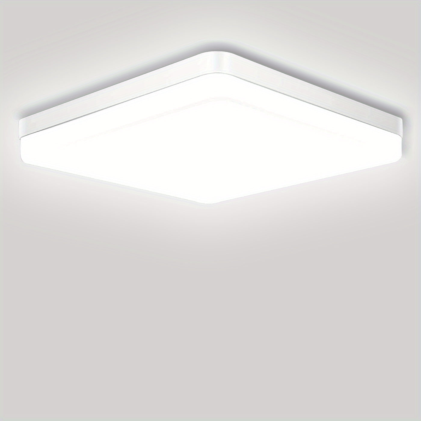 Ultra-Bright 36W LED Ceiling Light - 9" Square Flush Mount, 4000K Neutral White, Energy-Efficient & Eye-Safe for Kitchen, Bedroom, Living Room