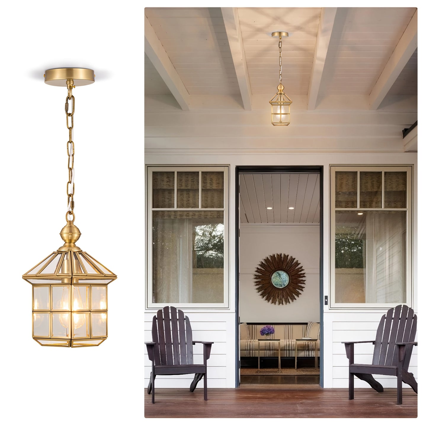 Modern Flush Mount Chandeliers, Handcrafted Brass Ceiling Light, Exquisitely Crafted Elegant Gold Pendant Light for Bedroom And Living Room