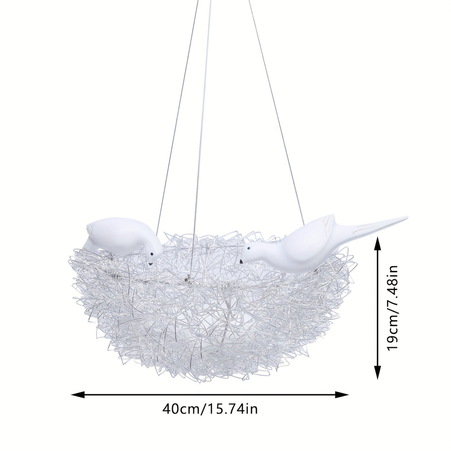 Modern Art Lamp 5 Light Bird’s Nest Chandelier Ceiling Lamp Pendant Lamp Hanging Lighting Fixture for Dining Room Living Room Bedroom Home Decoration Tool