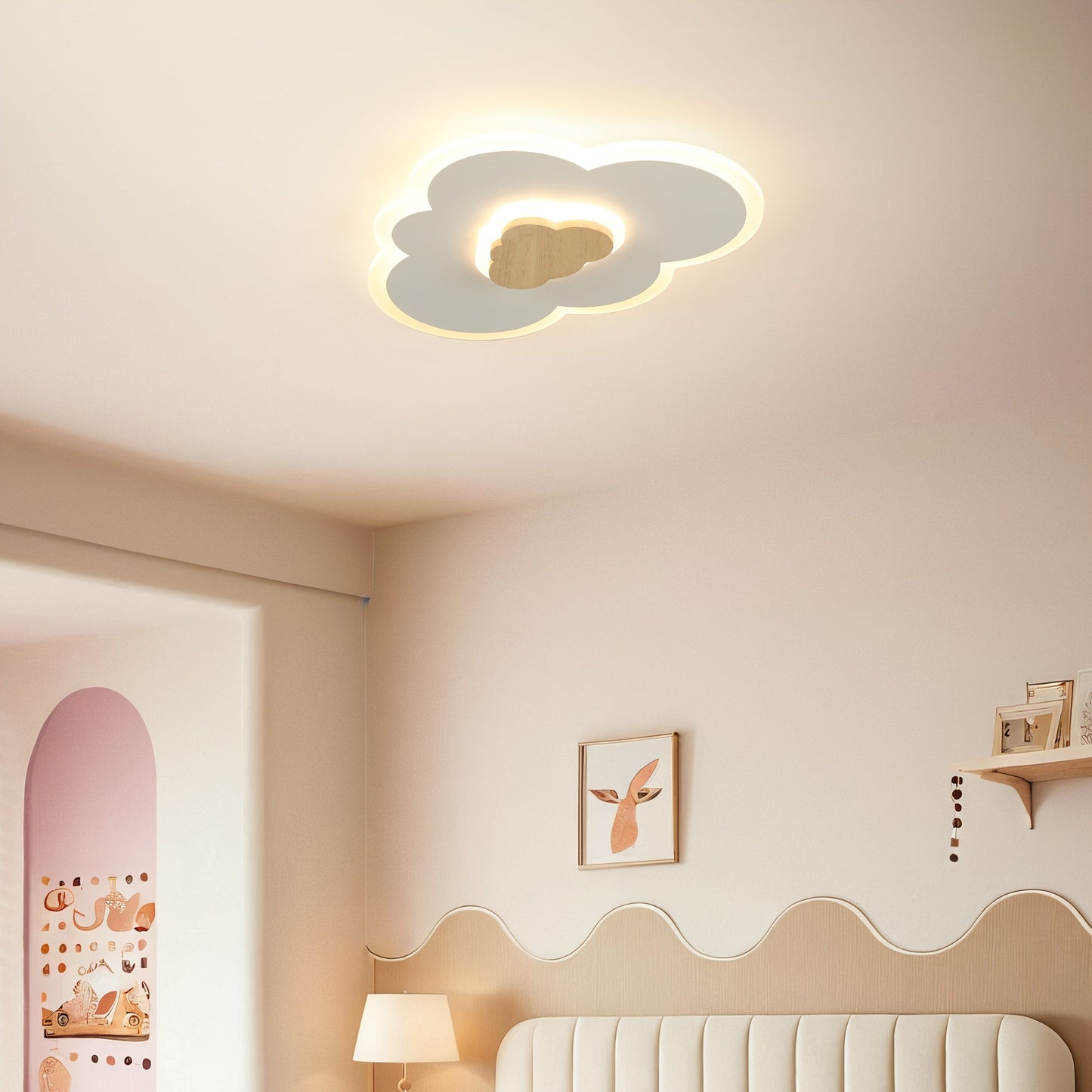 Multi-purpose Adjustable Ceiling Lamp, Creative Airplane Model, Ceiling Lamp Baked Iron + Acrylic Shade Suitable For Corridor, Hall, Room, Restroom White