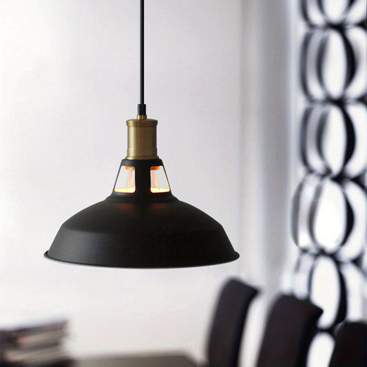 3-piece Industrial Pendant Lamp Set with Hollowed Out Design and Gift Included (Bulb Not Included)