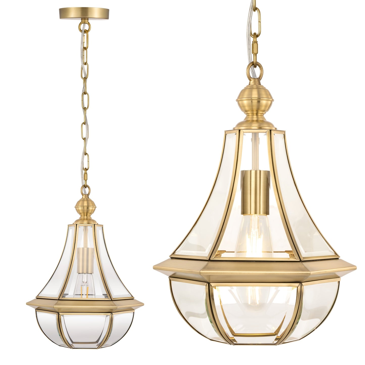 Modern Flush Mount Chandeliers, Handcrafted Brass Ceiling Light, Exquisitely Crafted Elegant Gold Pendant Light for Bedroom And Living Room