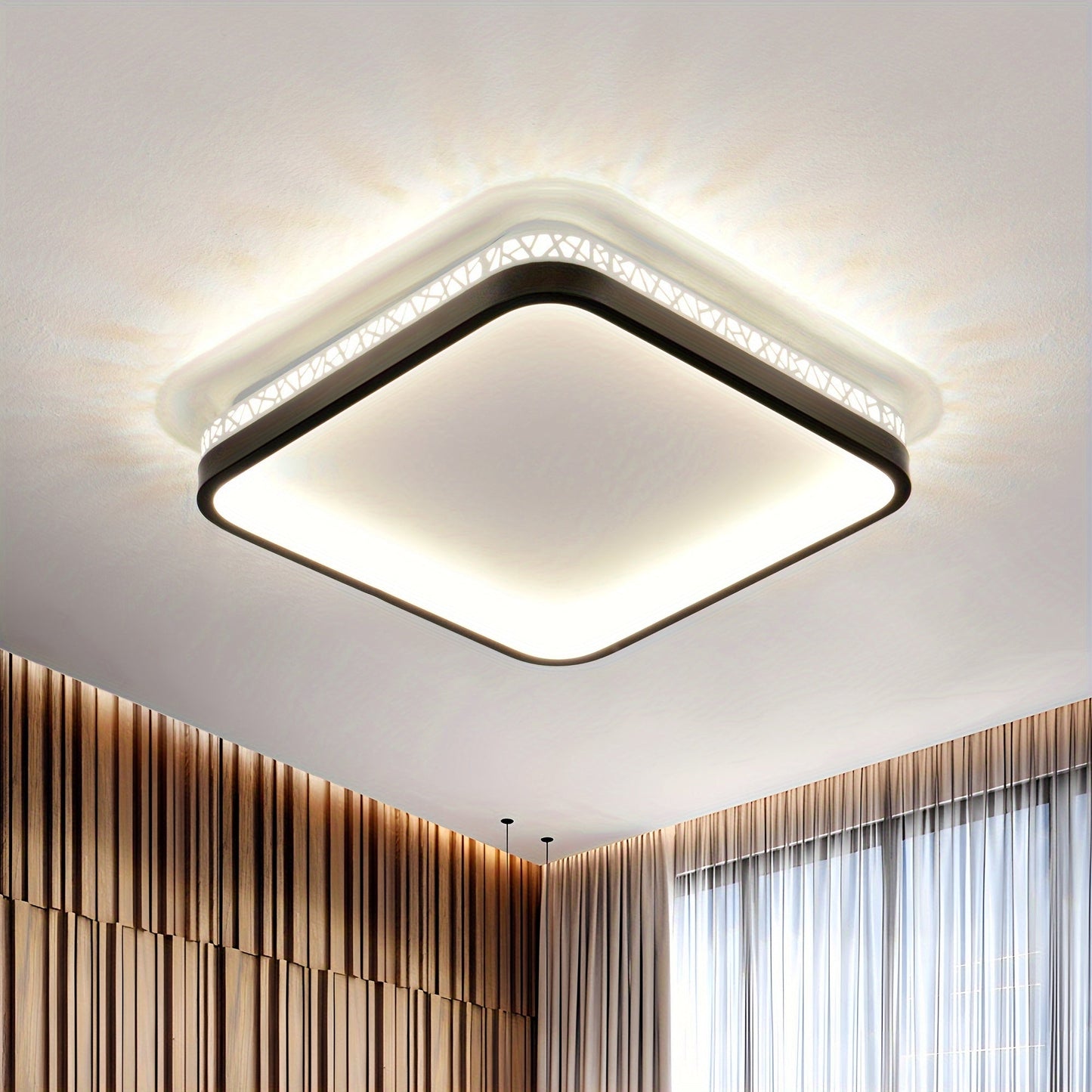 MD1963 Square 300 Large Ceiling Light, 4000K Neutral Light, 36w